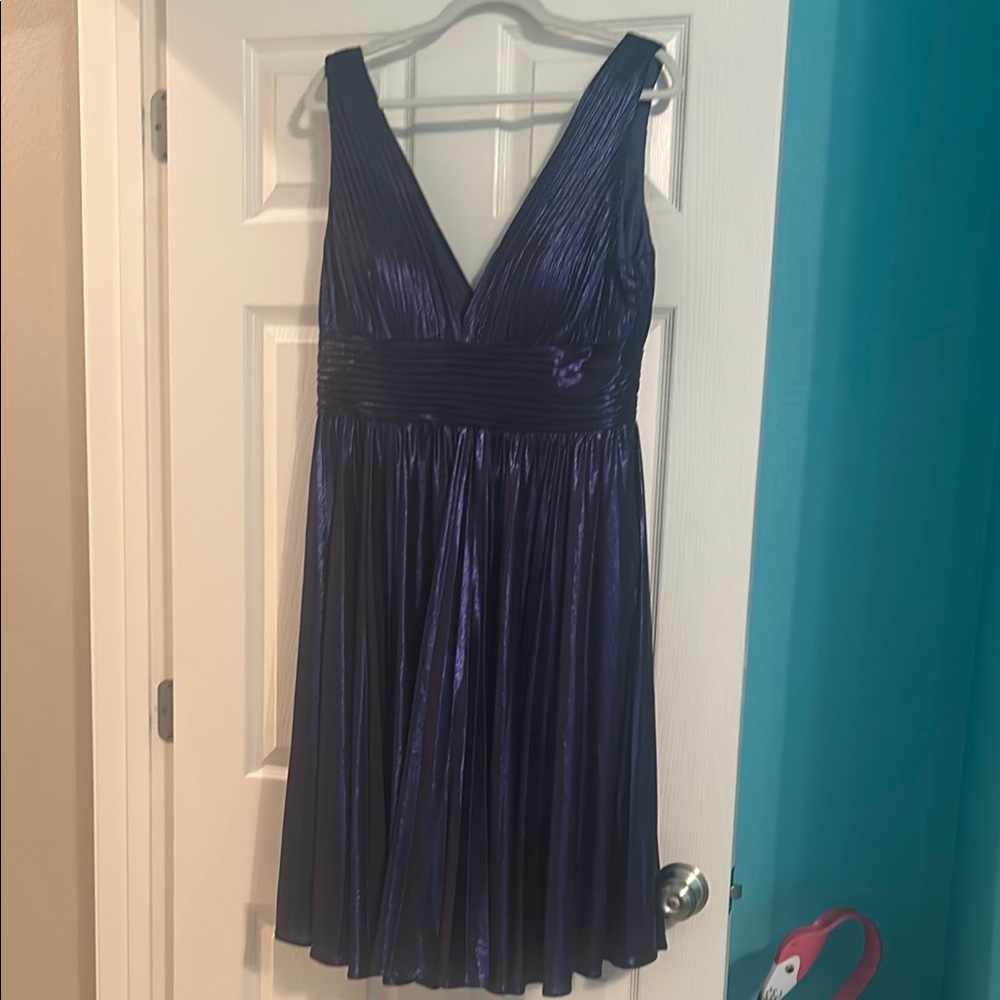 Stunning Mac Duggal Elegant Purple Sleeveless Dress